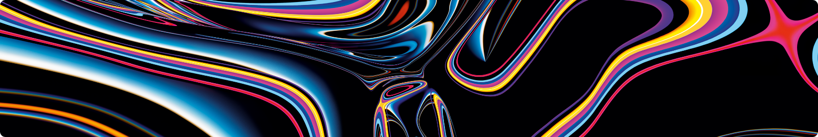 dunkler Hintergrund mit bunten Elementen